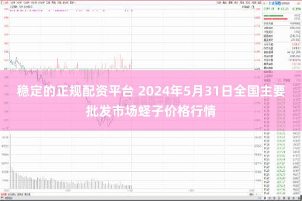 稳定的正规配资平台 2024年5月31日全国主要批发市场蛏子价格行情