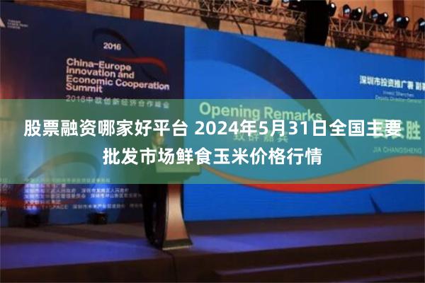 股票融资哪家好平台 2024年5月31日全国主要批发市场鲜食玉米价格行情