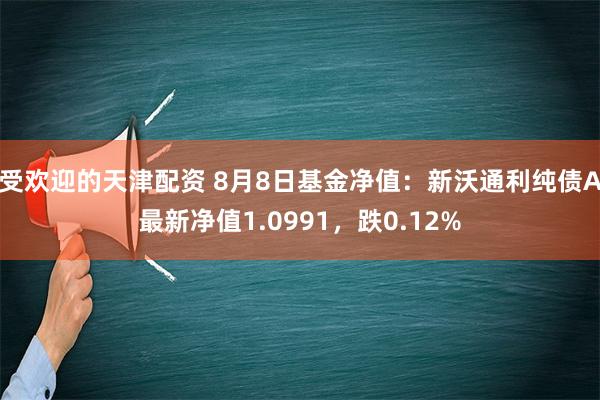 受欢迎的天津配资 8月8日基金净值：新沃通利纯债A最新净值1.0991，跌0.12%