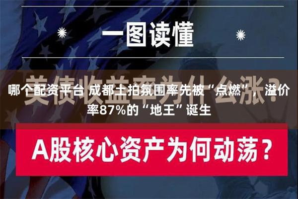 哪个配资平台 成都土拍氛围率先被“点燃”，溢价率87%的“地王”诞生